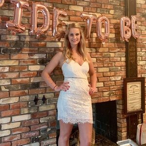 White lace dress
